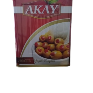 Akay Biberli Yeşil Zeytin 10 kg