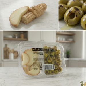Üsküplü İkili Meze Izgara Zeytin (40 g) ve İsli Peynir (60 g)